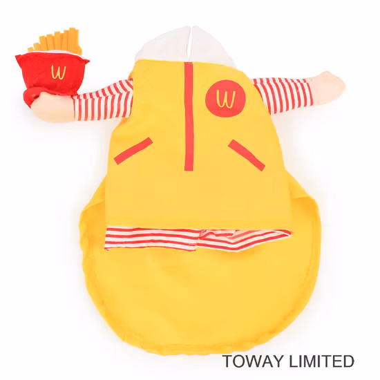 Design Personalizza Vestiti per cani Mcdonald Dogcosplay Costumi per animali domestici
